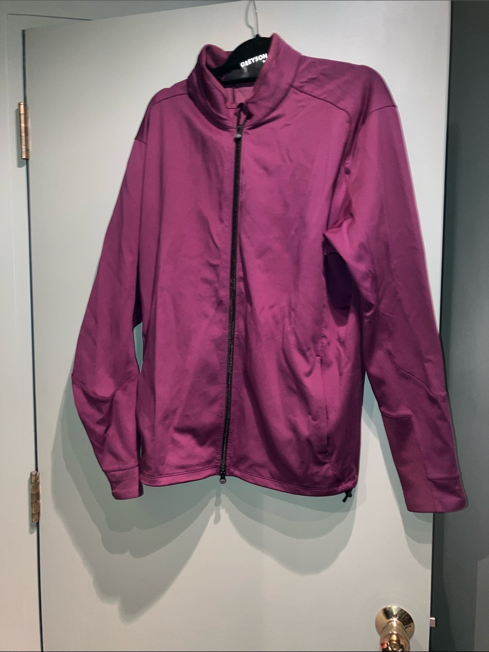 Greyson Zip-Front Sequoia Jacket in Berry Plum size XXL